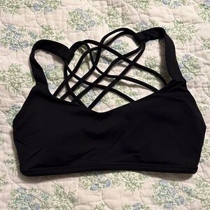 Lululemon Athletica Black Strappy Sports Bra